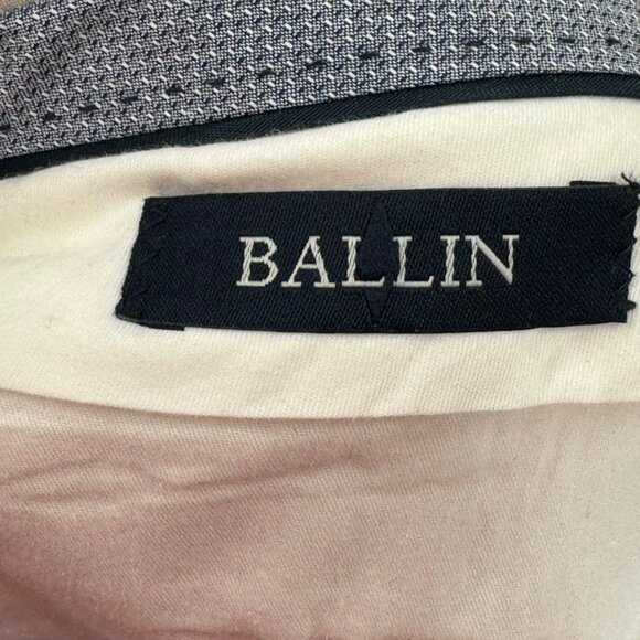 Ballin Comfort-"Eze" Flat Front Cream Pants Mens Size 38 Wool/Linen Blend - Picture 8 of 8